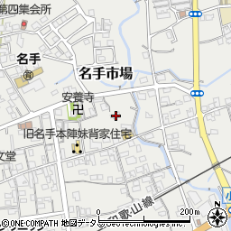 和歌山県紀の川市名手市場617周辺の地図