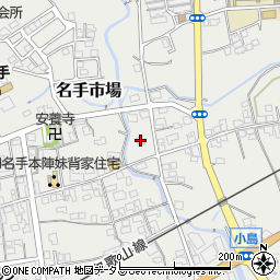 和歌山県紀の川市名手市場571周辺の地図