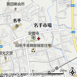 和歌山県紀の川市名手市場631周辺の地図