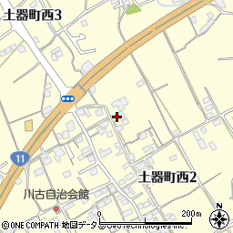 香川県丸亀市土器町西2丁目680周辺の地図