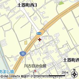 香川県丸亀市土器町西2丁目934周辺の地図