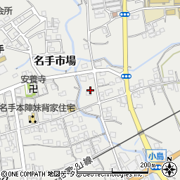 和歌山県紀の川市名手市場544周辺の地図