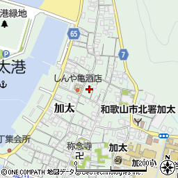 和歌山県和歌山市加太周辺の地図