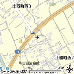 香川県丸亀市土器町西2丁目925周辺の地図