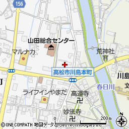 香川県高松市川島本町209周辺の地図