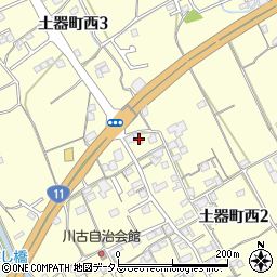 香川県丸亀市土器町西2丁目917周辺の地図