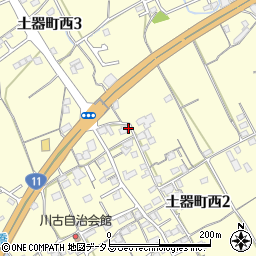 香川県丸亀市土器町西2丁目912周辺の地図
