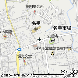 和歌山県紀の川市名手市場653周辺の地図