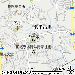 和歌山県紀の川市名手市場630周辺の地図