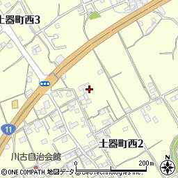 香川県丸亀市土器町西2丁目889周辺の地図