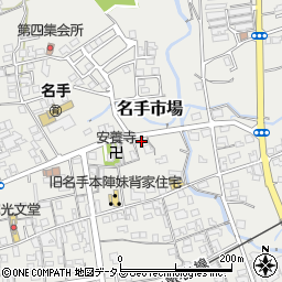 和歌山県紀の川市名手市場621周辺の地図