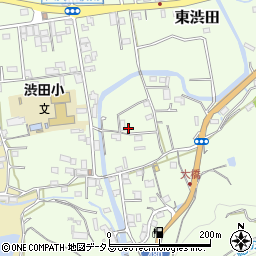 和歌山県伊都郡かつらぎ町東渋田232周辺の地図
