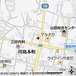 香川県高松市川島本町411周辺の地図