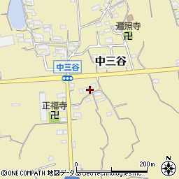 和歌山県紀の川市中三谷219-2周辺の地図