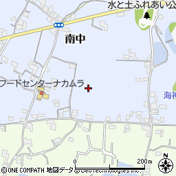和歌山県紀の川市南中周辺の地図