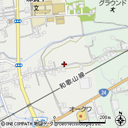 和歌山県紀の川市名手市場525周辺の地図