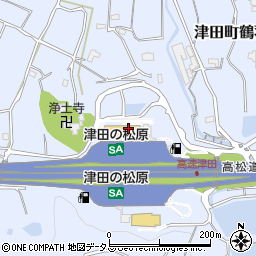 すき家津田の松原ＳＡ上り店周辺の地図