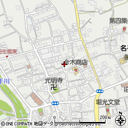 和歌山県紀の川市名手市場1296-35周辺の地図
