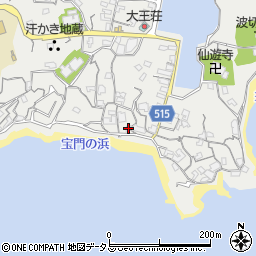 三重県志摩市大王町波切308周辺の地図