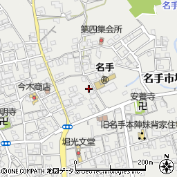 和歌山県紀の川市名手市場727周辺の地図