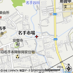 和歌山県紀の川市名手市場602周辺の地図