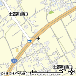 香川県丸亀市土器町西2丁目905周辺の地図