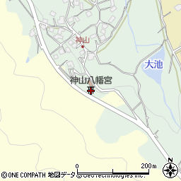 神山八幡宮周辺の地図