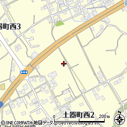 香川県丸亀市土器町西2丁目883周辺の地図