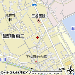 香川県丸亀市飯野町東二1421周辺の地図