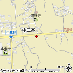 和歌山県紀の川市中三谷362周辺の地図