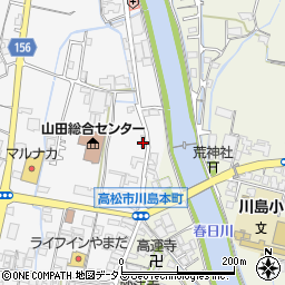 香川県高松市川島本町203周辺の地図