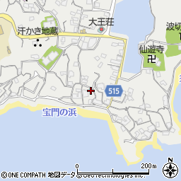 三重県志摩市大王町波切302周辺の地図