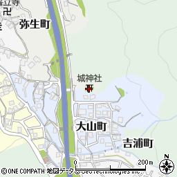 城神社周辺の地図