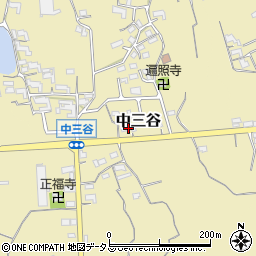 和歌山県紀の川市中三谷387周辺の地図