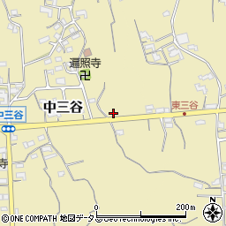 和歌山県紀の川市中三谷374周辺の地図