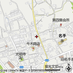 和歌山県紀の川市名手市場1074-5周辺の地図
