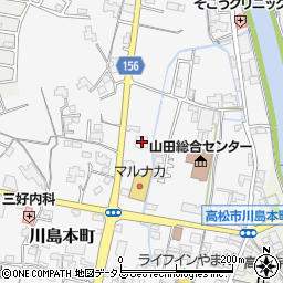 香川県高松市川島本町184周辺の地図