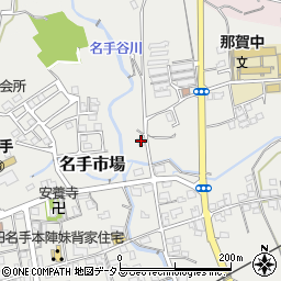 和歌山県紀の川市名手市場862周辺の地図