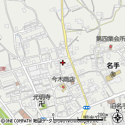 和歌山県紀の川市名手市場1075周辺の地図