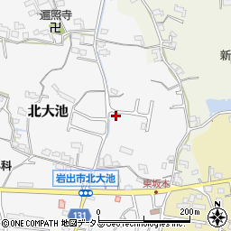 和歌山県岩出市北大池46周辺の地図