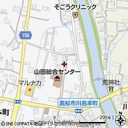 香川県高松市川島本町231周辺の地図