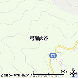 愛媛県越智郡上島町弓削大谷周辺の地図