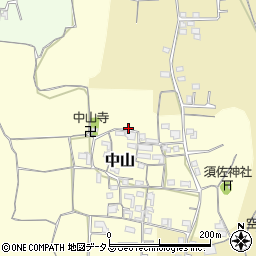 和歌山県紀の川市中山周辺の地図