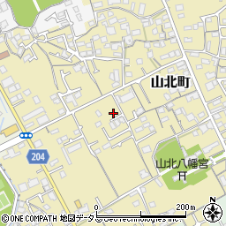 香川県丸亀市山北町516-7周辺の地図