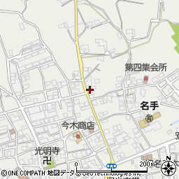 和歌山県紀の川市名手市場1076-6周辺の地図