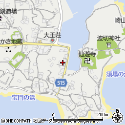 三重県志摩市大王町波切164周辺の地図
