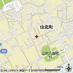 香川県丸亀市山北町555周辺の地図