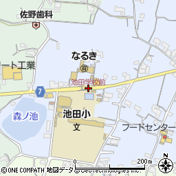 池田学校前周辺の地図