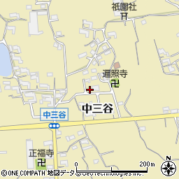 和歌山県紀の川市中三谷391周辺の地図