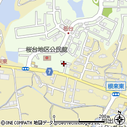 和歌山県岩出市桜台36周辺の地図
